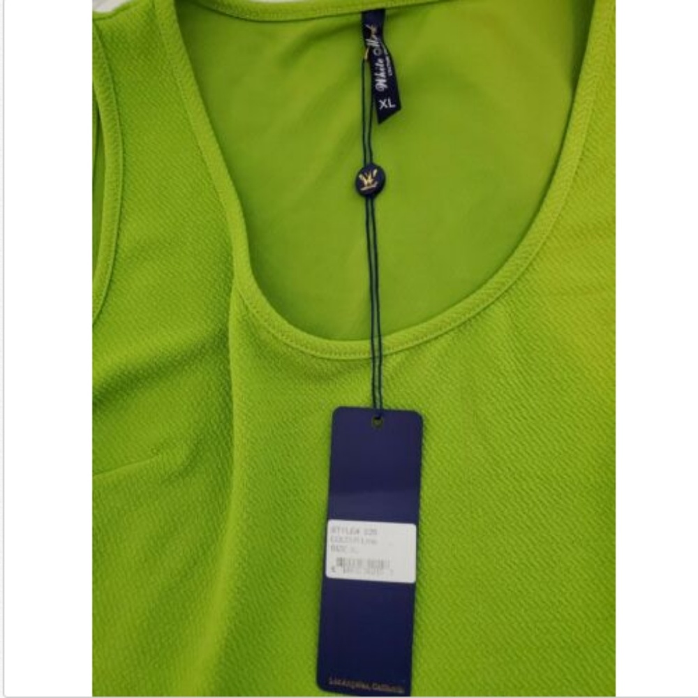NWT White Mark Sz XL Tank Dress Green A Line Mini - Picture 5 of 6